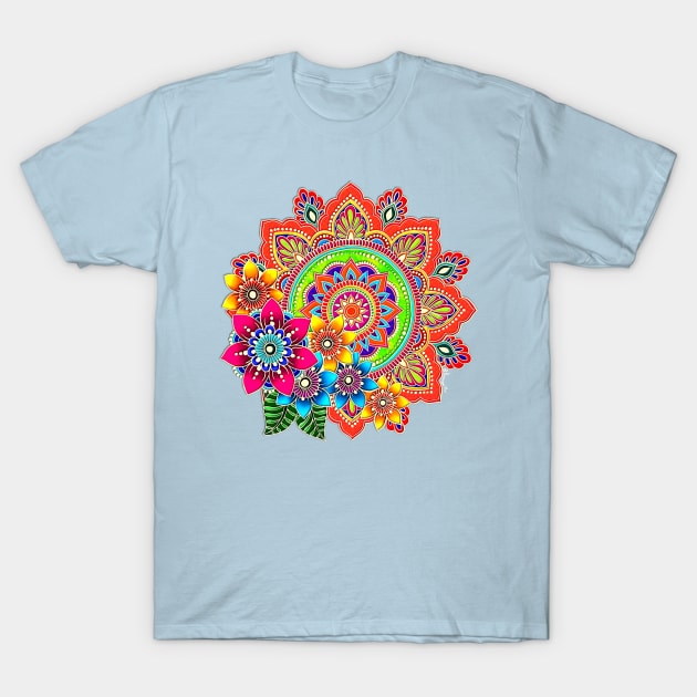 Springtime Mandala T-Shirt by BHDigitalArt